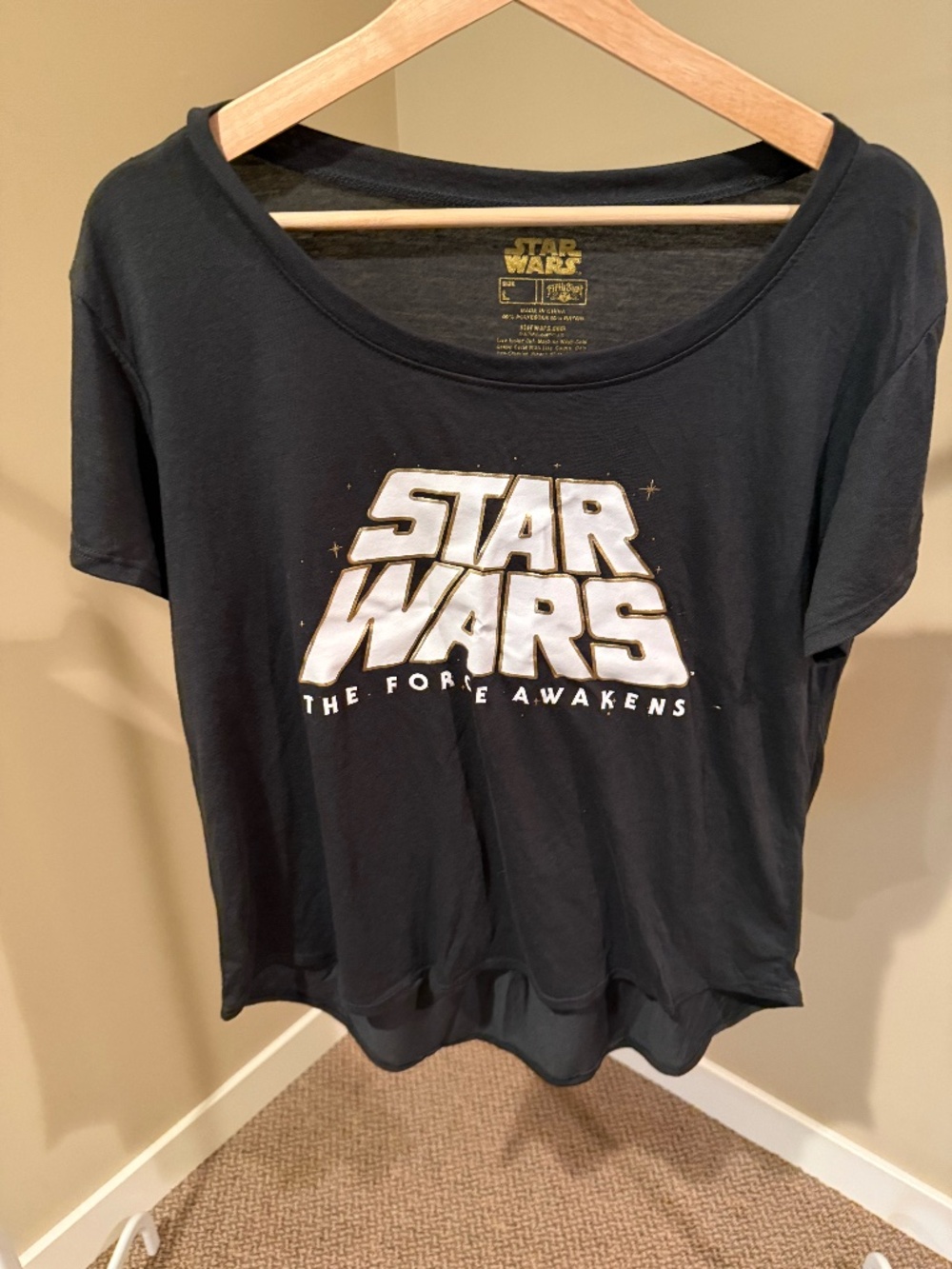 Star Wars shirt, size large (women's)